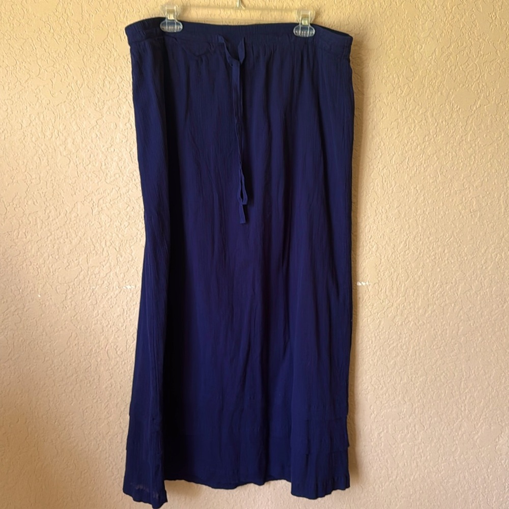 Eddie Bauer Women's Maxi Skirt - Navy Blue